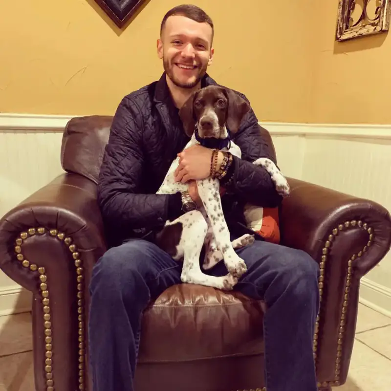 Ben Wegmann Having Fun With Dog
