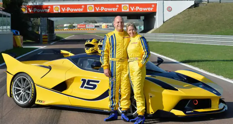 Ben Sloss with a Ferrari