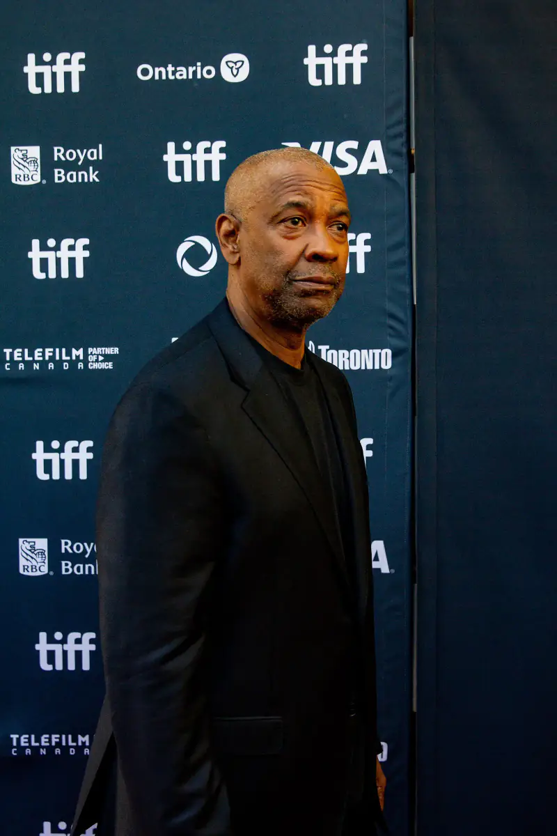 Denzel Washington on the red carpet at the Toronto International Film Festival, September 2024